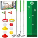 Liberry Kids Golf Clubs for 2 3 4 5 Years Old, Retractable Toddler Golf Set with Putting Mat & Storage Bag, Indoor and Outdoor Sports Golf Toys for Boys Girls