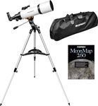 Orion StarBlast 102mm Altazimuth Travel Refractor Telescope - Portable Beginner Telescope for Views of Moon, Planets, and Deep-Sky Nebulas