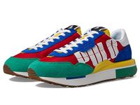 POLO RALPH LAUREN Men's Train 89vly Sneaker, Royal/Green/Yellow/Multi, 9.5