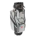 Founders Club 4th Generation Club Lock Organizer Golf Cart Bag for Men with 14 Way Anti Rattle Divider Top- Free Snap On Rain Hood-Full Length Dividers (Stone)