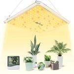 GERYLOVE SP1500W Grow Light with 270pcs LEDs 3.5x3.5 Ft Coverage Dimmable Plant Grow Light Full Spectrum for Indoor Plants Seeding Veg and Bloom with Temperature Hygrometer