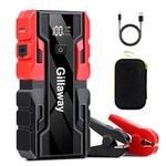 Gillaway 001B Car Jump Starter, 3000A Car Jump Starter Battery Pack (Up to 9.0L Gas and 7.0L Diesel Engine), 12V Car Battery Charger Jump Starter Portable, Jump Box with USB 3.0/Power Bank/LED Light