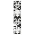 Eyanle Skull Skateboard Grip Tape 44x10Inch Sandpaper Longboard Scooter Griptape Design Non Slip and Anti-Tearing