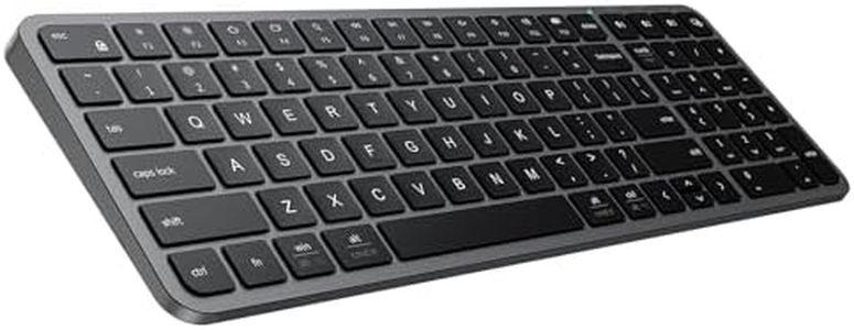 iClever BK20 Bluetooth Keyboard, Wireless Keyboard with Numeric Keypad, Multi-Device Rechargeable and Stable Connection Compact Size Bluetooth Keyboard for MacBook, Laptop, iPad, Tablet, Windows