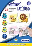 Frank Animal Babies –(48 Pieces) 24 Self-Correcting 2 Pcs Puzzle- Early Learner Educational Jigsaw Puzzles Set for Kids 3 Years and Above - Educational Toys and Games - 10305