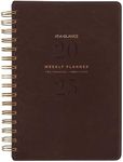 AT-A-GLANCE 2025 Planner, Weekly & Monthly, 5-1/2" x 8-1/2", Small, Signature, Distressed Brown (YP2000925)