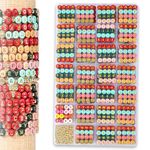 1800pcs Colorful Alphabet Letter Beads Kit with Gold Spacers & Crystal String - A-Z Charm Beads in 10 Vibrant Colors, Perfect for Personalized Friendship Bracelets & Jewelry Making…