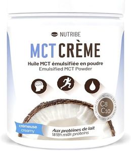 Poudre MCT C8 C10, crémeuse (Protéines de Lait) | Pour la cétose, régime keto, paléo, jeûne intermittent