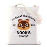 ACNH Merchandise Inspired Tote Bag Animal Villagers Gift Racoons Character Shoulder Bag Video Game Lovers Gift For Gamer (CA-CrannyTote)