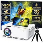 Native 1080P Projector with 5G WiFi