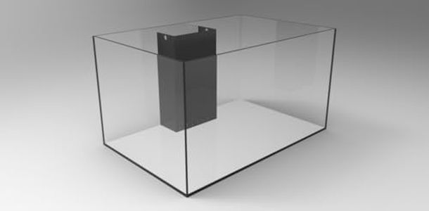 75 Gallon Starfire Aquariums with Center Overflow 36x24x20 H 12mm Starfire/Low Iron Glass, Ready to get Wet