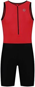 Rogelli Triathlonanzug Florida Combinaison de Triathlon Hommes, Rouge/Noir, L