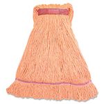 Genuine Joe narrow band large mophead - loop wet mop, 12oz., orange