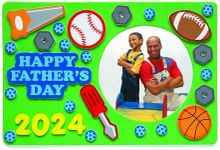 Fun Express Father's Day Picture Frame Magnet (Makes 12) Father's Day Craft Kits