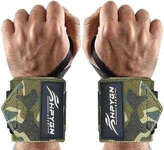 Wrist Wraps for Weightlifting, Powerlifting, Strength Training, Benching, Bodybuilding & Crossfit, Thumb Loops with Adjustable Straps, Workout Wrist Support for Men and Women