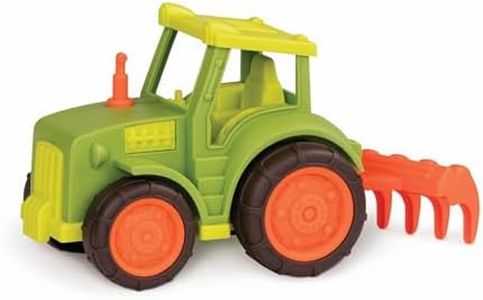 Wonder Wheels by Battat – Tractor Toy with Rake – Developmental Farm Toy for Kids, Toddlers – Durable & Sturdy Toy Truck – Tractor – 1 Year Old + – Tractor