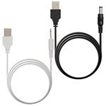 FENERGY SHOP Replacement Charging Cable set | USB Charger Cords - 2.5mm/5.5mm for Wireless Massagers - Fast Charging