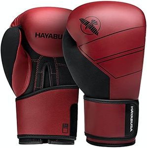 Hayabusa S4 Leather Boxing Gloves for Women & Men - Red, 12oz