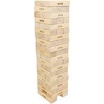 Giant Hi-Tower - Massive Giant Tumbling Tower Game Builds From 0.9 Metres To a Maximum 2.3 Metres, Large Stable Footprint- Great Game for Playing on the Lawn