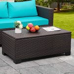 Rattaner Outdoor Storage Table Wick