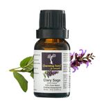 Charming Aura Clary Sage Essential Oil | Essential Oil for Aromatherapy, Skin and Hair Health | Essential Oil for Home Fragrance | Essential Oil for Women & Men | 100% Pure, Natural, Undiluted | Therapeutic grade (Clary Sage, 15ml)