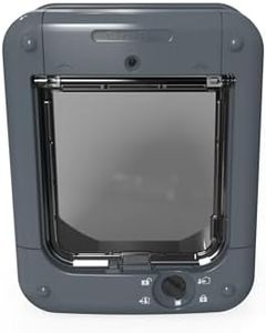 Cat Mate Microchip Activated Cat Flap (360) - For Cats and Small Dogs, Accommodates up to 30 Pets, for Single/Multiple glazing, UPVC, Walls and Wood, Grey