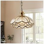 Ceiling Light , LED Ceiling Lamp Chandelier Modern all-copper Glass Shade Ceiling Pendant Lamp Modern Minimalist Style Living Room Aisle Entrance Porch Checkroom Balcony Corridor Pendant Light Decorat