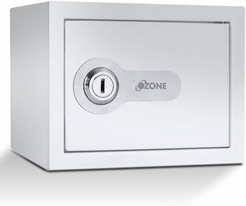 Ozone Money Bank, Small Safe For Kids and Home Use, Mechnical Key Lock Safe with 2 Stainless Steel Key - (White)