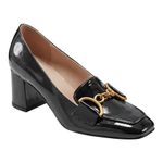 Bandolino Women's Lucien Loafer, Black Patent, 6 UK