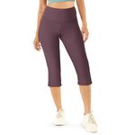 BlissClub Women Flow Collection Capris| Pockets | High Waisted | Quick Dry | Drawstring