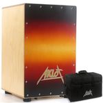 AKLOT Cajon,Sunset 12 * 12 * 18 inch Box Drum Full Size Percussion Instrument Cajons with Internal Adjustable Snares Canadian Maple Wood