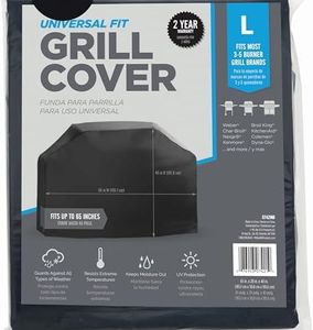 Mr. Bar-B-Q Universal Fit Grill Cover, Waterproof, Weather Resistant, Anti-UV (65" L x 20" W x 40" H)