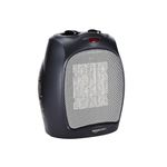 Amazon Basics 1800 Watt Ceramic Space Heater with Adjustable Thermostat - Black