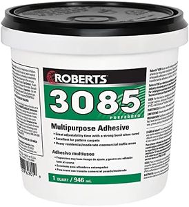 Roberts 3085-0 Multipurpose Carpet and Felt Back Vinyl Adhesive, 1 Quart, Beige