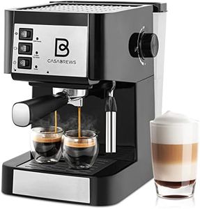CASABREWS 20 Bar Espresso Machine, Coffee Maker with Steam Milk Frother, Professional Espresso Maker and Cappuccino Machine with 50oz Removable Water Tank, Gift for Men Women