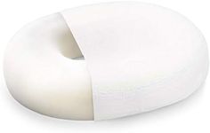 DMI Seat Cushion Donut Pillow and Chair Pillow for Tailbone Pain Relief, Hemorrhoids, Prostate, Pregnancy, Post Natal, Pressure Relief and Surgery, 16 x 13 x 3, White