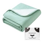 BubblePanda Rayon Made from Bamboo Baby Blanket for Boys Girls Neutral Soft Crib Blanket Toddler Quilt Comforter Newborn Nursery 30 x 40 Inch Sage