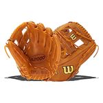 WILSON 2021 A2000 DP15 11.5" Infield Baseball Glove - Saddle Tan, Right Hand Throw