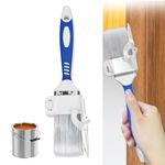 Paint Edger & Cutting in Brush - Smooth Handle Tool for Interior Walls, Concealed Corners,Home Office Wall Ceiling Edges & Trim | Handheld Edging Brush for Clean Cut Lines & Detail Painting