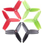 DJI FPV Drone 5328 Propellers 3-Blades Props Low Noise Quick-Release Upgrade Replacement Accessories (12pcs - Red 2CW 2CCW, Green 2CW 2CCW, Black 2CW CCW)