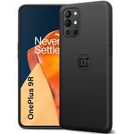 TheGiftKart Liquid Silicone Back Cover Case for OnePlus 9R 5G | Soft Micro-Fibre Lining Inside | Camera Protection Bump | Shockproof Back Cover for OnePlus 9R 5G (Silicone, Black)