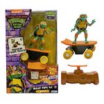 Teenage Mutant Ninja Turtle Michelangelo Half Pipe RC Vehicle Movie Edition Ages 5+ - Skate + Performs Tricks - 2.4GHz RC Controller