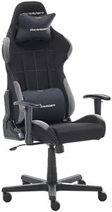 DXRacer 5.2 FD01 /NG -NEW- Gaming-/ Büro-/ Schreibtischstuhl, mit Wippfunktion Gaming Stuhl Höhenverstellbarer Drehstuhl PC Stuhl Ergonomischer Chefsessel, schwarz-grau