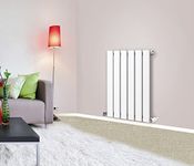 NRG 600x408 Horizontal Flat Panel Designer Radiator Bathroom Central Heating Rad Single Column Gloss White