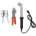 PreAsion 110V PU Round Belt Welding Machine PU Round Belt Welder Butt Machine Scissor+Soldering Iron+Hot Melt Machine Clamp Polyurethane Belt Welder