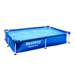 Bestway Steel Pro Pool | Swimming Pool, Rectangle Above Ground Garden Frame Pool, Multiple Sizes, Blue, 7’3”
