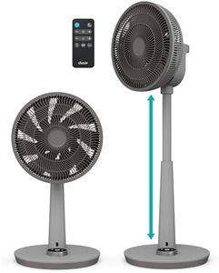 Duux Whisper 2 Standventilator Leise - Sparsamer DC-Motor mit 26 Geschwindigkeiten - Ventilator Höhenverstellbar (73-95cm) - Horizontale + Vertikale Oszillation - Grau
