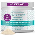 Ovofolic PCOS Supplement for Women - Boost Fertility, Hormonal Balance, and PCOS Support - Myo-Inositol, D-Chiro Inositol, Active Folate - High Potency PCOS Supplements (60 Servings, 129g Jar)