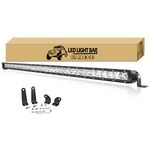 Willpower 180W 37 Inch Led Light Bar Super Slim Spot Led Work Driving Lights Fog Lamps Single Row Off Road Led Light for Truck ATV SUV Boat 4WD 4x4 Car Golf Cart