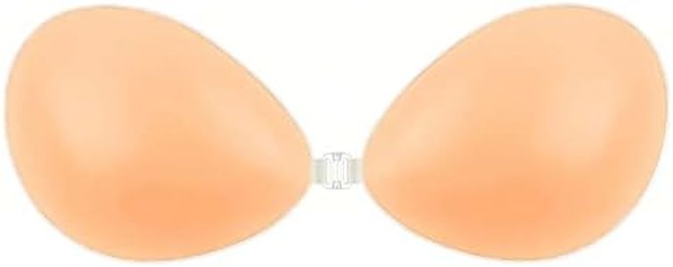 MITALOO Adhesive Bra Silicone Sticky Bra Invisible Push up Bra Strapless Backless Bra for Women Orange